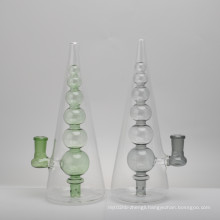 Wholesale lab glass Custom size and shape handmade pyrex gourd shape smoking glass bubbler